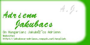 adrienn jakubacs business card